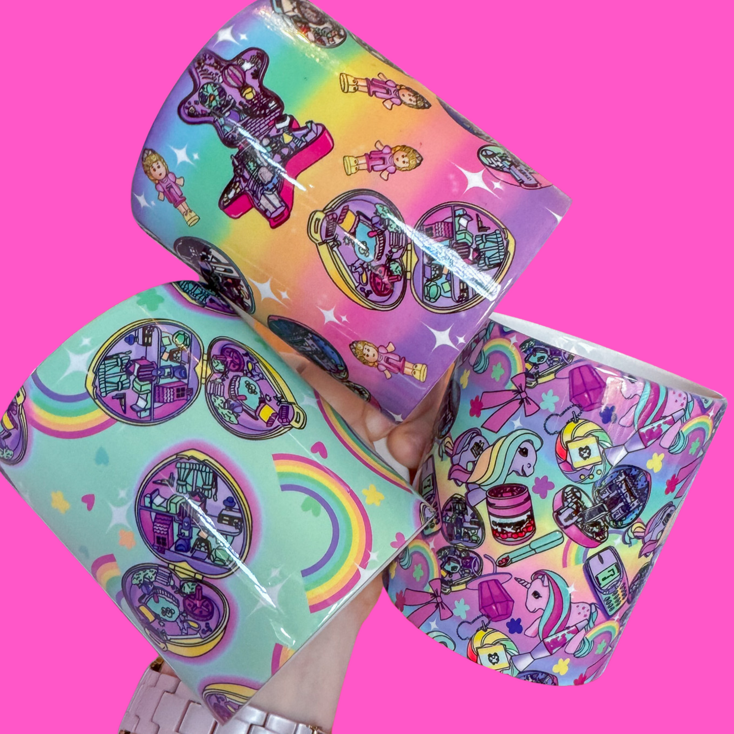 90’s Nostalgia Rainbow Ceramic Mug