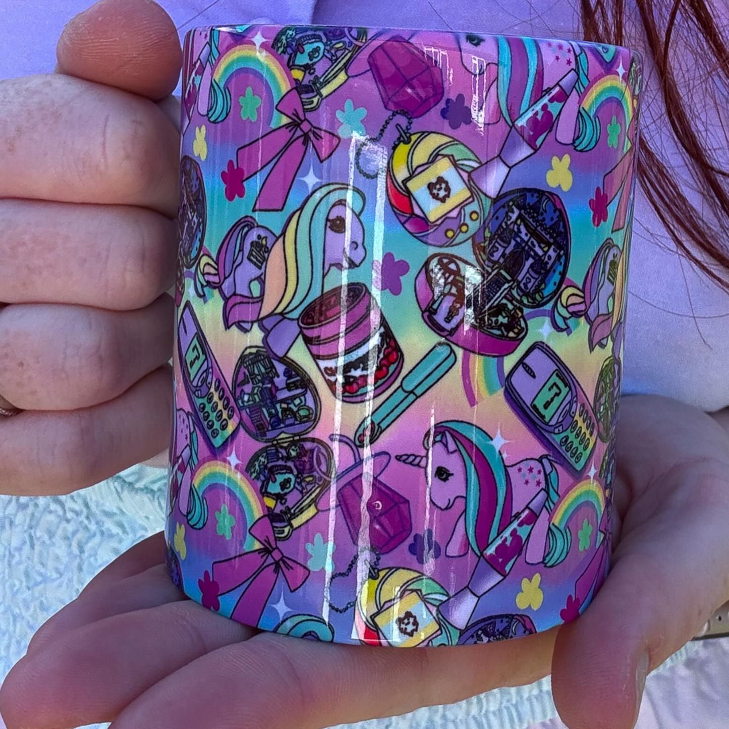 90’s Nostalgia Rainbow Ceramic Mug