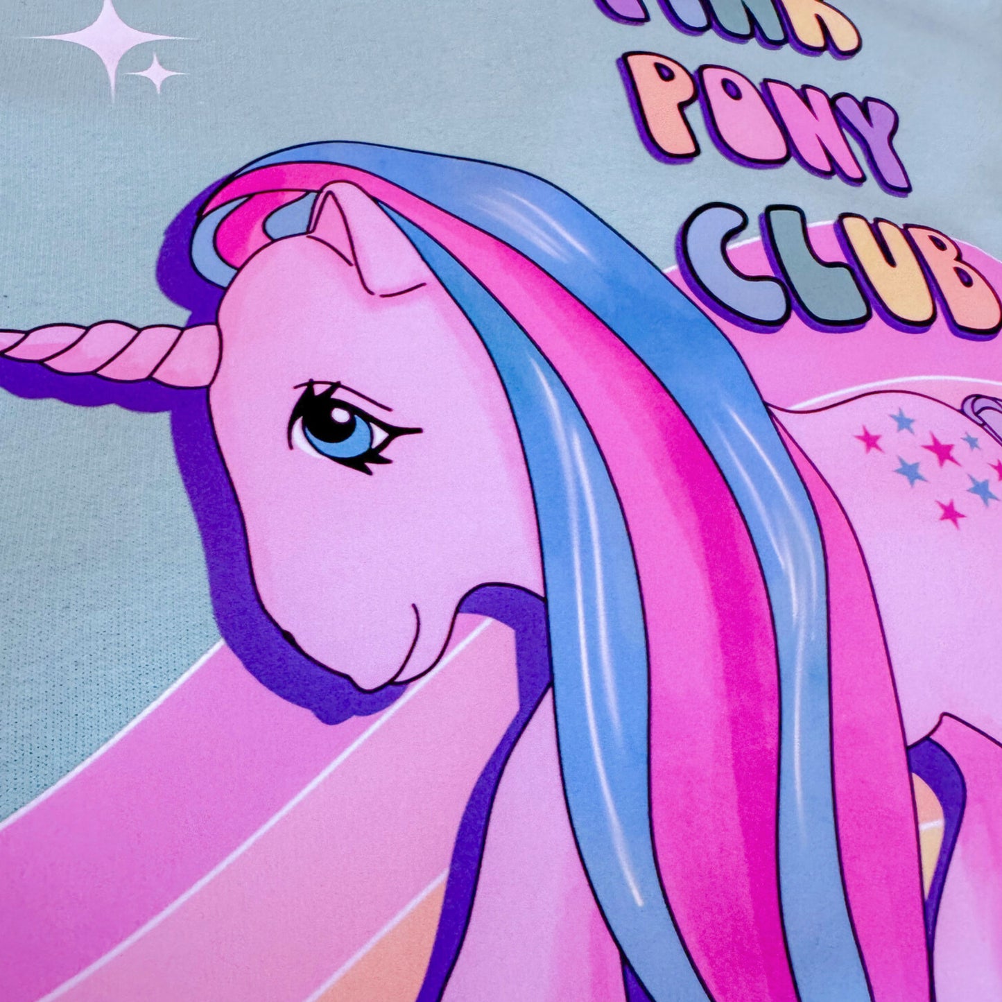Pink Pony Club - Crew Neck Sweater - Inspired by Vintage 80s and 90s My Little Pony Dolls