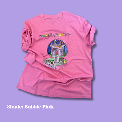 Soft 100% Organic Cotton Tee Inspired by 80s/90s Polly Starlight Castle Compact