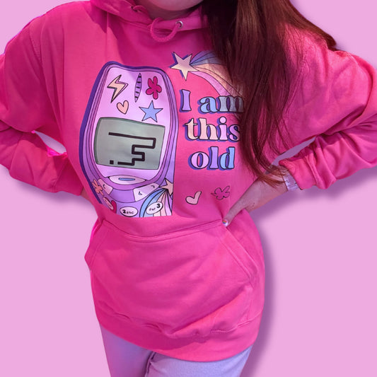 Retro Throwback 90s/00s Nostalgia Colourful Cosy Hoodie Inspired by 3310/Snake